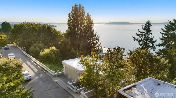 Exceptional sweeping Puget Sound views from every level