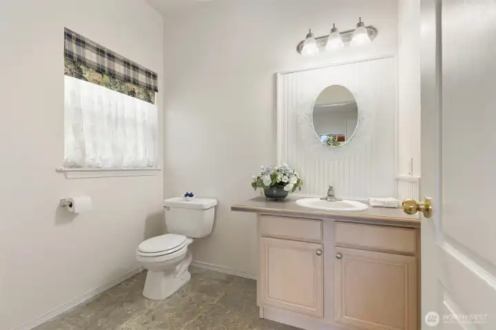 Half bath main floor