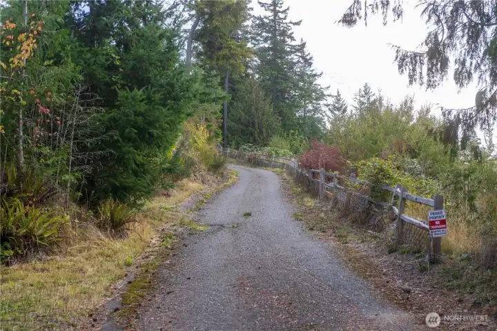 Private drive leading to the property.