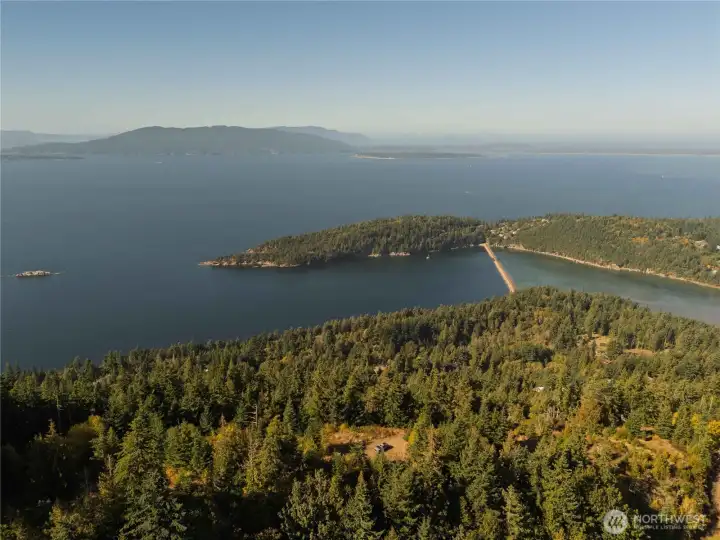 World class views looking west over Chuckanut Bay and the Salish Sea.