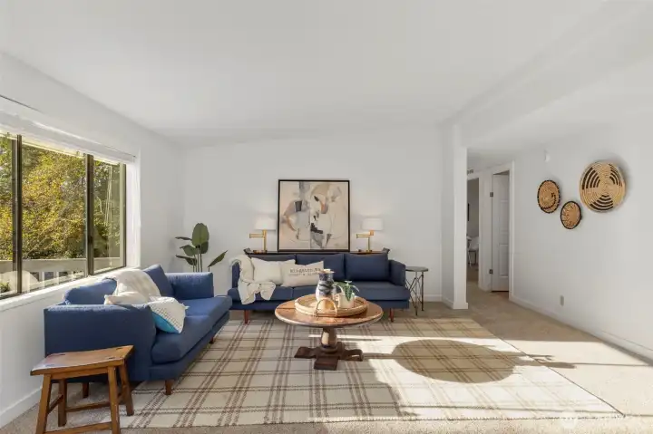 Open concept layout offers versatility, and plenty of elbow room.