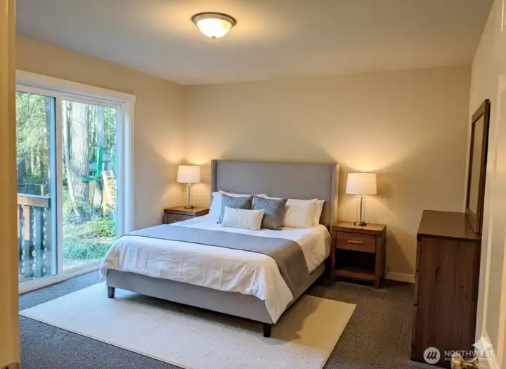 Primary bedroom - virtually staged