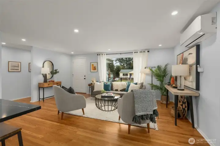 Yes, This Home Has Air Conditioning!  Ductless Mini Split System & Upgraded 2021 Heat Pump