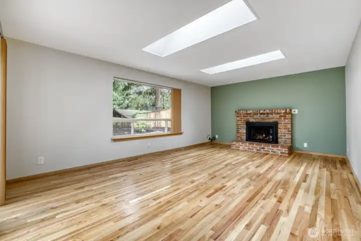Family room off kitchen