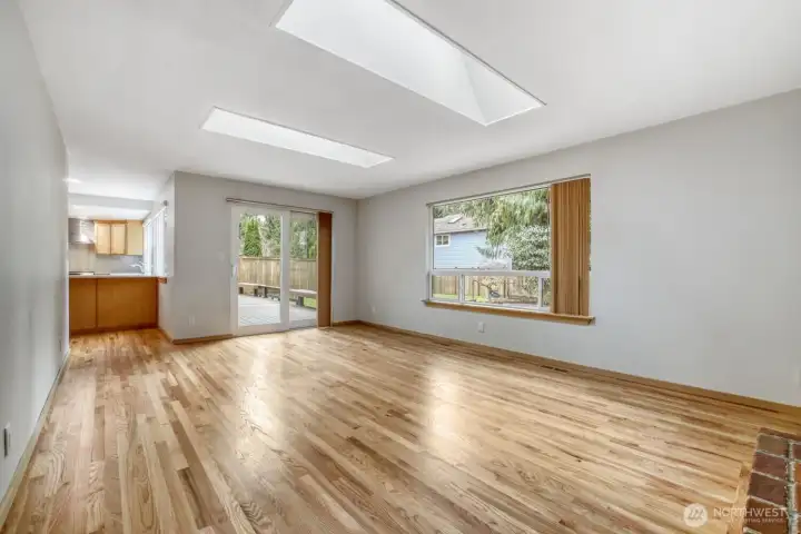 Family room off kitchen