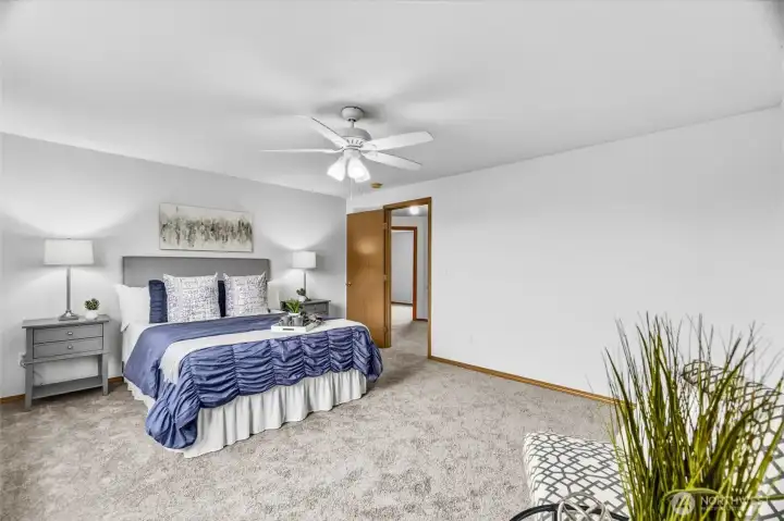 Interior, Second floor Primary bedroom