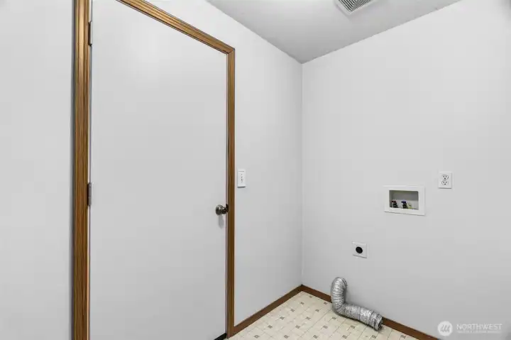Interior, Laundry Room with access to garage