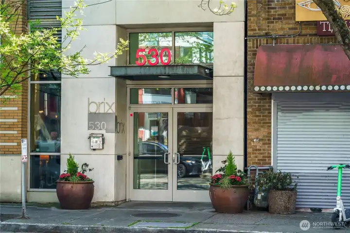 Secure street entry for you and your guests