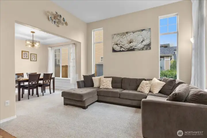 Formal Living Room with a View to the Dining Room