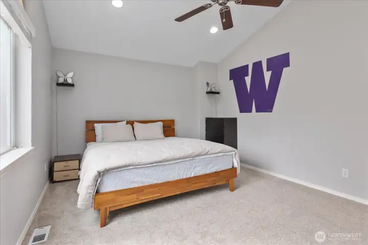 Bonus Room has a Wardrobe that Stays with the Home.