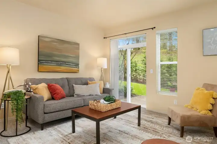 Living Room to Patio area for Entertaining!