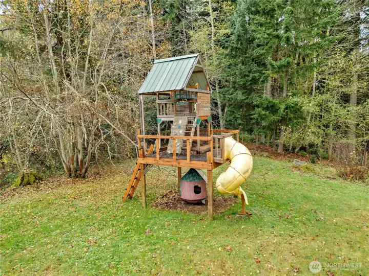 Playset in side pasture