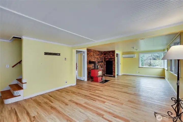 New flooring has replaced this