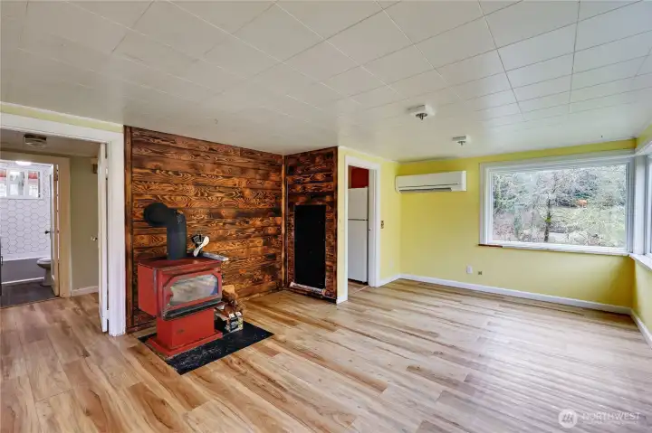 New flooring has replaced this