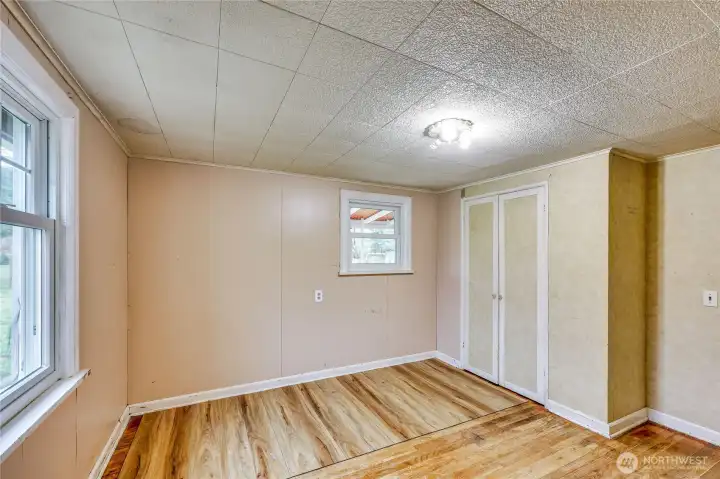 New flooring has replaced this