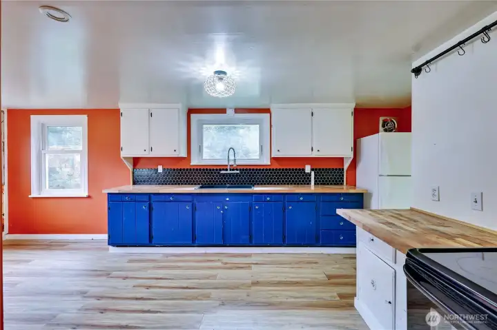 New flooring has replaced this