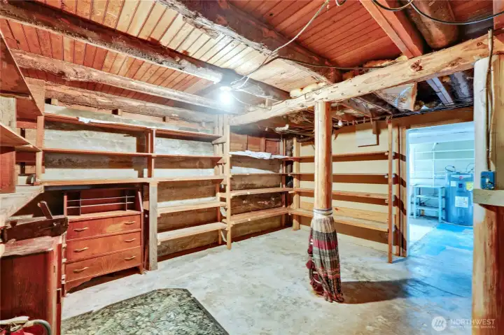 Storage in basement