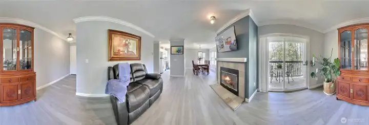 Open concept lisving area