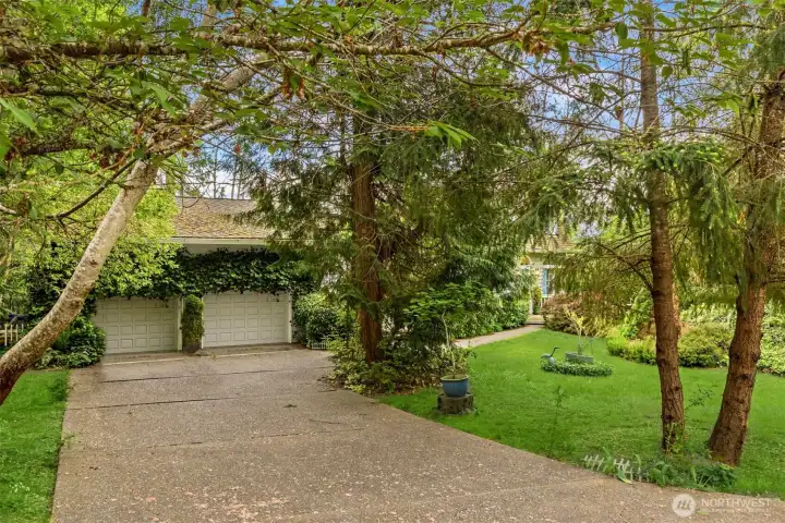 A two car garage is attached to the home for easy access.