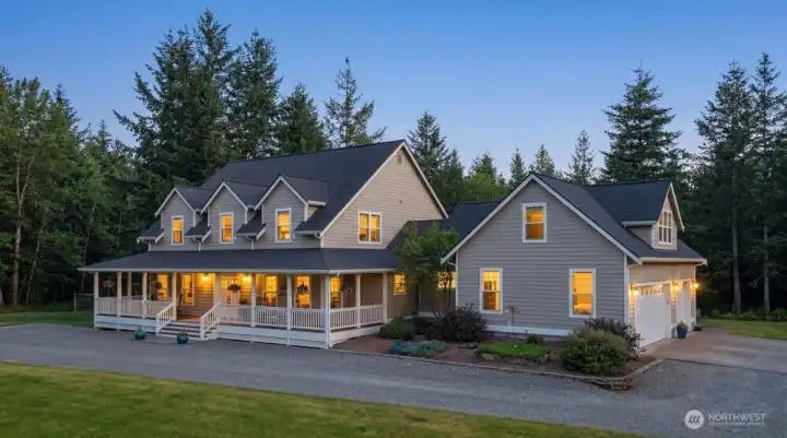 Private gated Ravensdale retreat, featured main home.