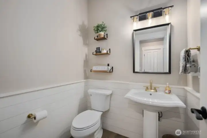 Main floor powder room.
