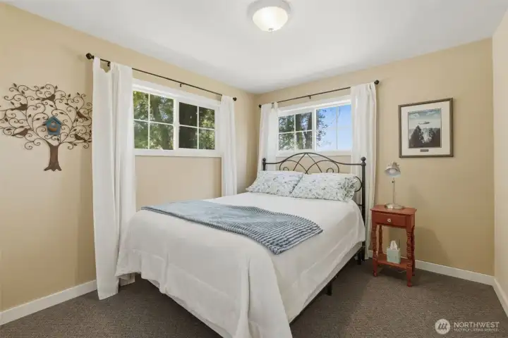A view of one of the upstairs bedrooms. A view of one of the upstairs bedrooms.