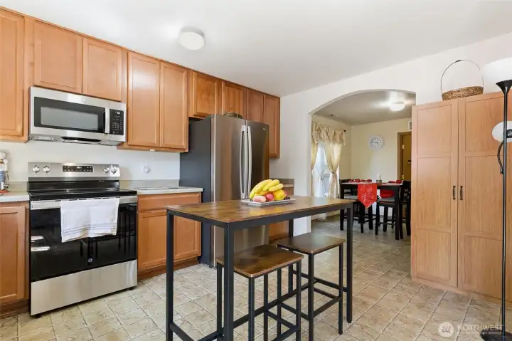 Kitchen with eating space Kitchen with eating space
