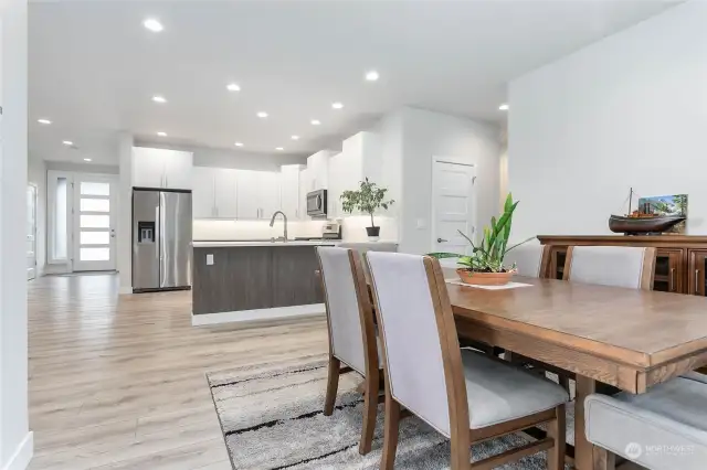 Spacious Dining Room with easy access to deck.