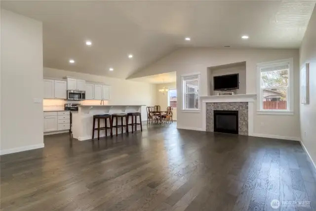 Open Living & Dining
