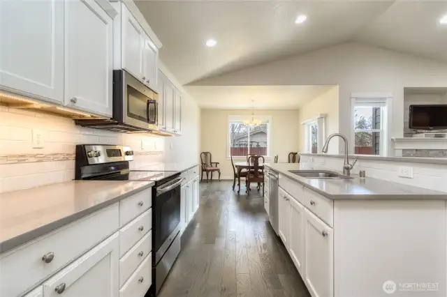 Dining area off of the Kitchen & patio access