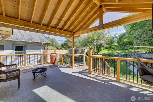 Stunning porch off kitchen/dining area. close to 120k spent on build