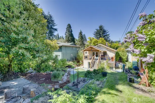 View of yard from the alley