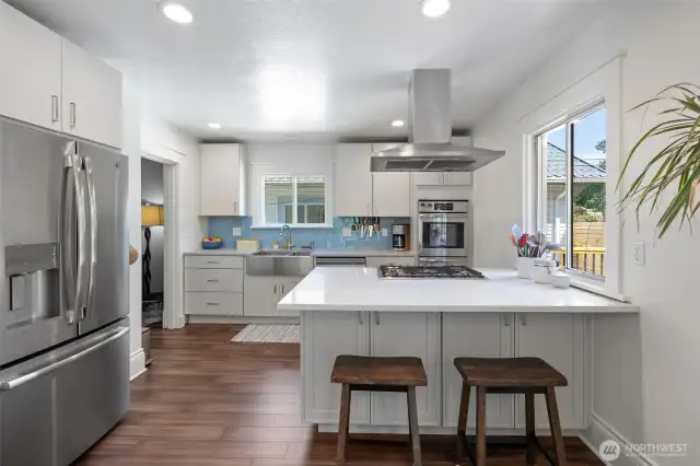 Gorgeous kitchen with ample light