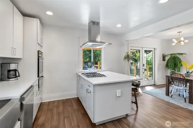 Built in gas range