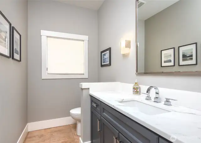 Main floor powder room.