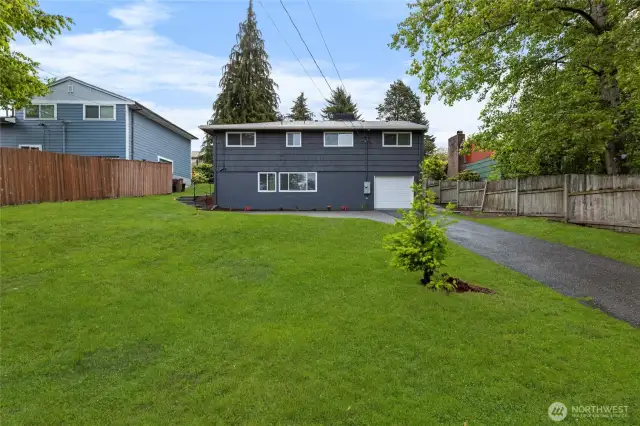 Large backyard, one-car garage and so much room to park ALL of your toys!