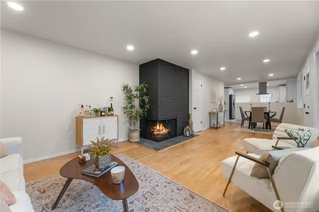 Open concept living/dining/kitchen