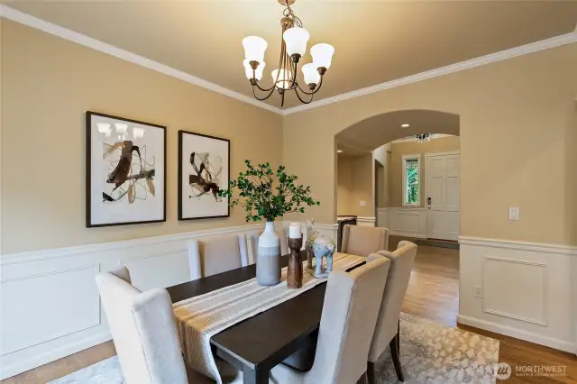 Stunning formal dining room!