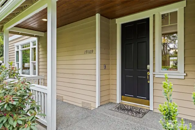 Large partial-wrap around front porch!