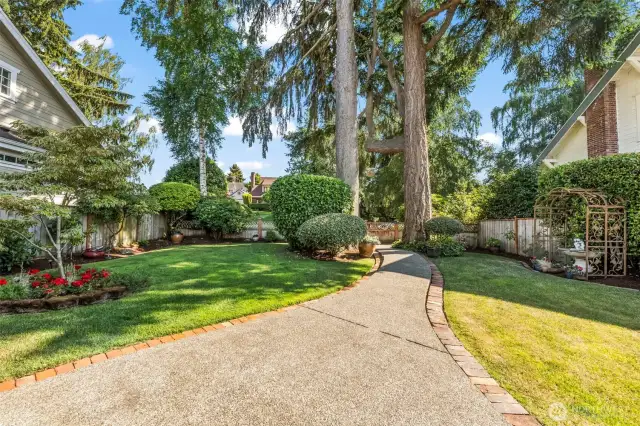 This is your front porch view, very serene and peaceful.