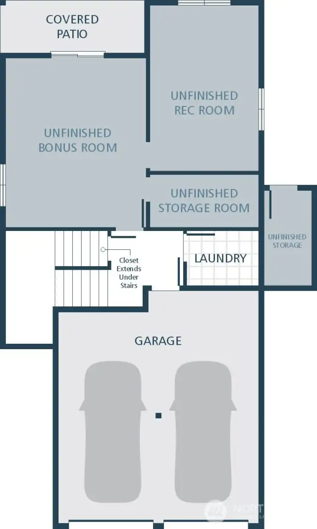 IMAGE IS A RENDERING Photographs are for illustrative purposes only. Features, finishes, interior/exterior colors, landscaping and floorplan shown may vary from actual homes built.