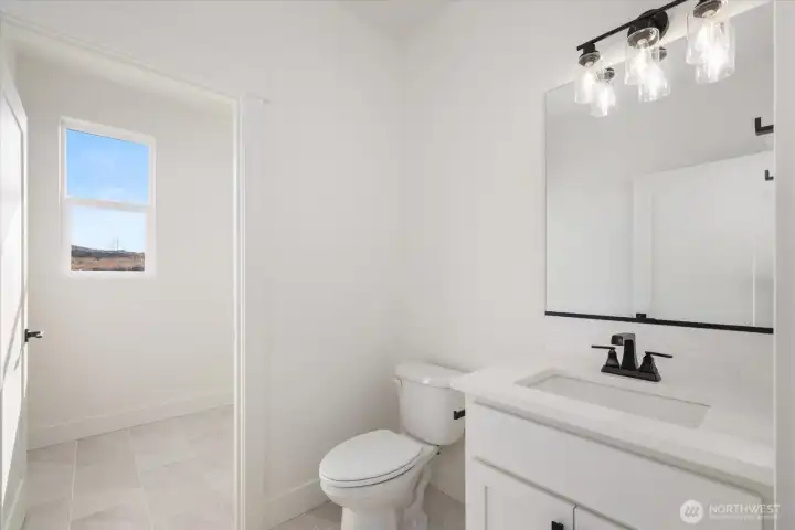 Half bath and laundry