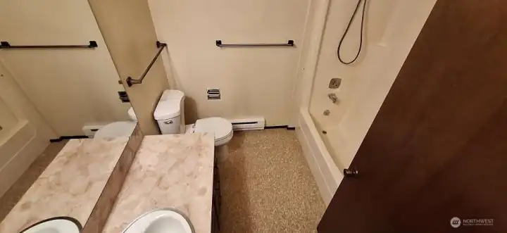 Full bath off living room