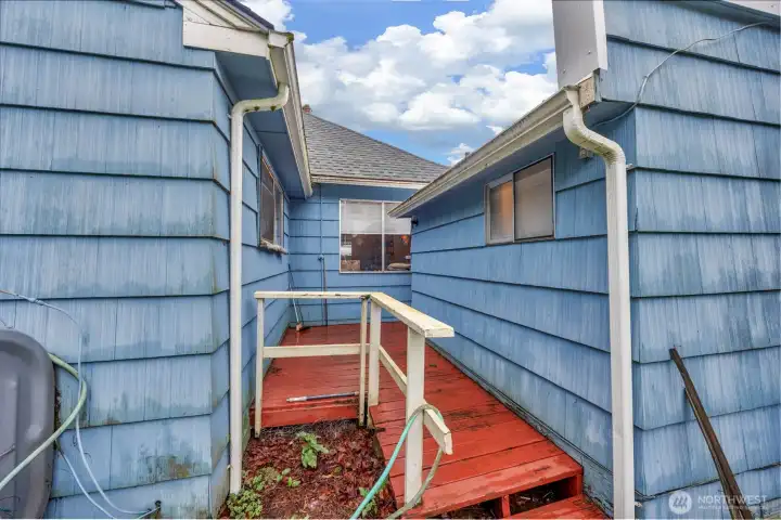 Back side of the house