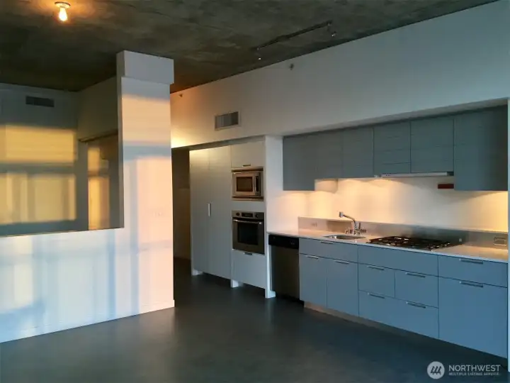 Open and airy floorpan with sleek kitchen amenities