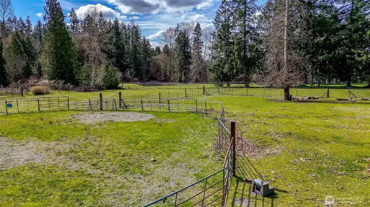 Fenced and cross fenced, 3 pastures and an Arena.
