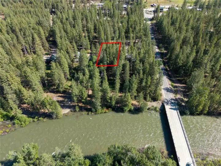 Mazama core .61 acre homesite offering an exceptional blend of privacy, recreation and convenience, located near the Methow Trails trailhead and just moments to the Mazama Store and Pub