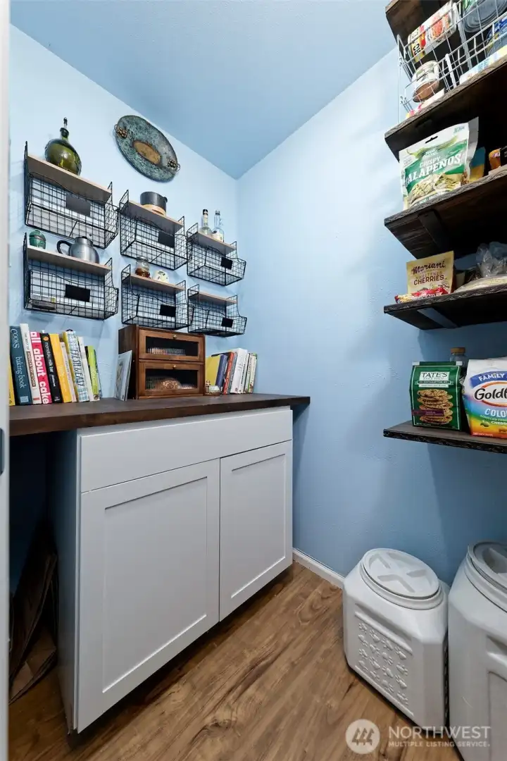 Upgraded walk in pantry..