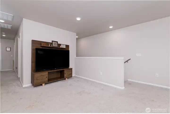 Upstairs flex/rec room..