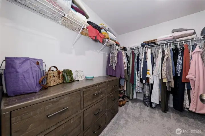 Primary walk in closet